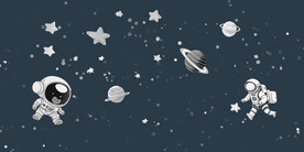 儿童卡通星空背景壁纸