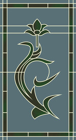 高清分层平开门玻璃打印图