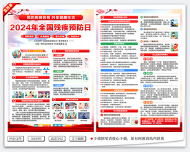 全国残疾预防日宣传单