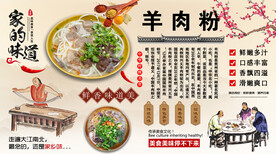 羊肉粉背景墙
