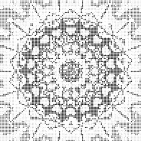 五角星镂空花纹图案