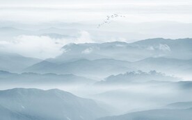 新中式山水背景墙