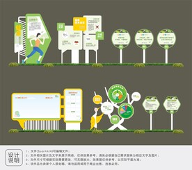 健康步道标识牌设计