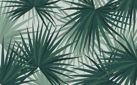 现代北欧热带叶子背景墙