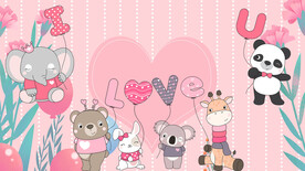 卡通儿童房背景墙