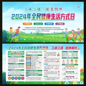 全民健康生活方式日宣传栏
