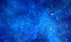 蓝色星空背景图