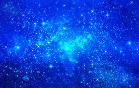 蓝色星空背景墙