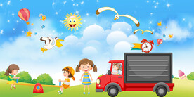 卡通儿童房背景