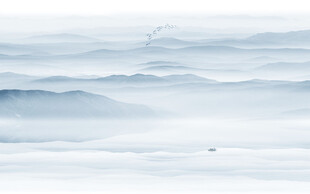 简约大气新中式山水画