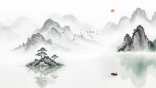 意境水墨风景