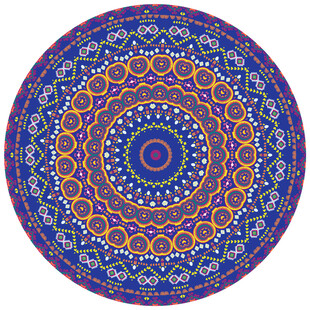 北欧风拼花地毯图案