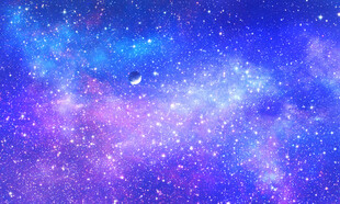 蓝色宇宙星空背景图