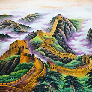 方形长城装饰画