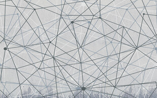 线条复古电视背景墙