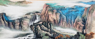 大气水墨山水风景画