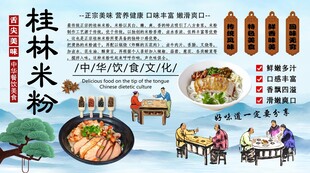 桂林米粉背景墙