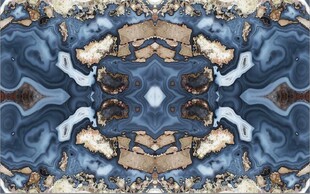 蓝色拼花大理石石纹