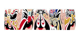 京剧脸谱五路财神