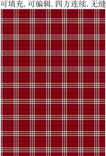 红色格纹面料  苏格兰格子布