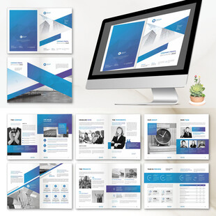 企业宣传册InDesign模板