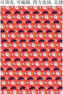 万圣节图案  幽灵 蝙蝠 