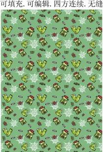 万圣节图案 绿巨人 