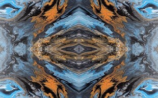 青蓝色欧式拼花大理石石纹