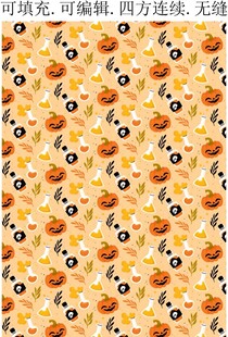 万圣节图案 卡通南瓜笑脸