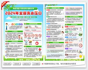 全国高血压日宣传单