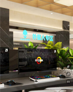 网吧外星人专区卡座