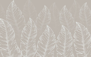 复古怀旧树叶背景墙