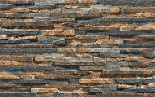 棕色石砖背景墙纹理