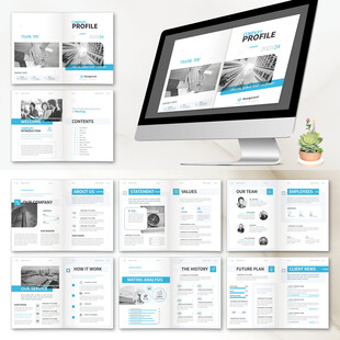 简洁画册ID设计模板