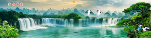 巨幅山水风景画