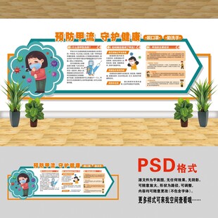 医院文化墙 甲型流感