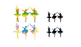 芭蕾舞剪影图片