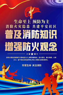 社区消防宣传海报