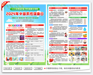 中国男性健康日宣传单