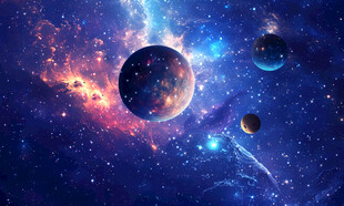 宇宙星球星空背景吊顶