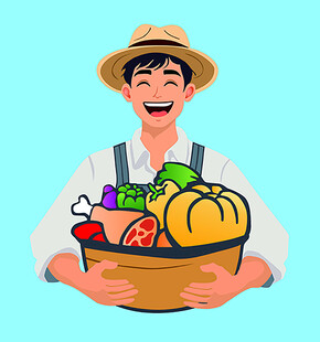 农民蔬菜图片