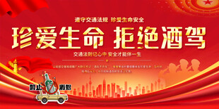 拒绝酒驾展板