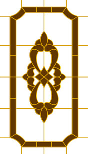 高清分层透明底平开门打印图