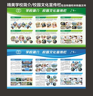 学校简介 宣传展板