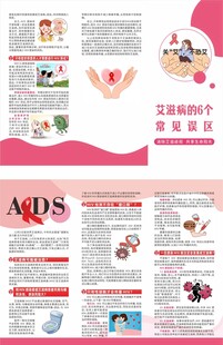 艾滋病的6个常见误区三折页