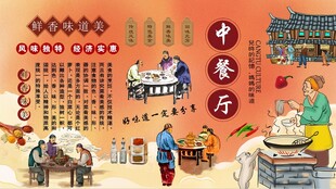 中餐厅背景墙