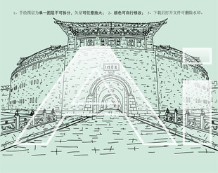 洛邑古城丽景门