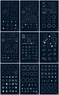 几何边框装饰元素