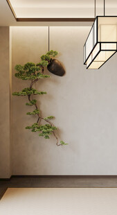 新中式直播间背景墙