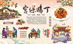 宫保鸡丁背景